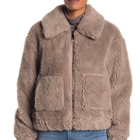 🆕✨ AVEC LES FILLES Teddy Bomber Jacket - Picture 9 of 9